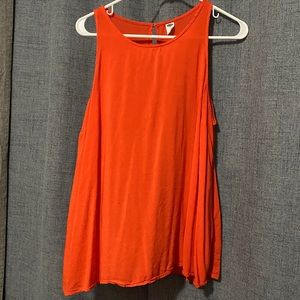 Orange tank blouse